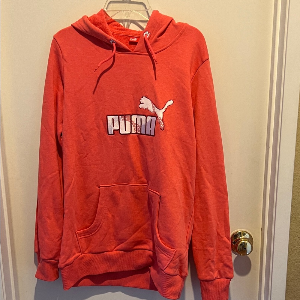 Vintage Puma pink hoodie